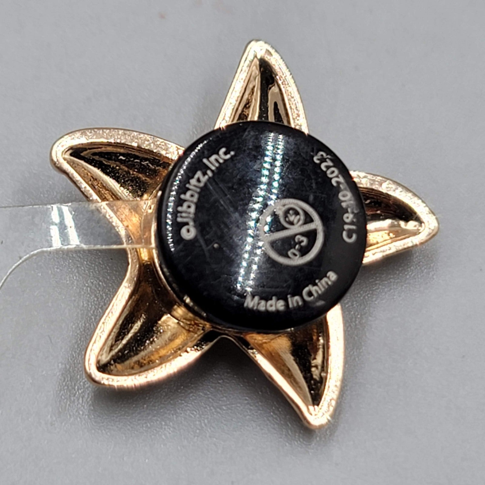 Crocs Shoe Charms Jibbitz Gold tone Starfish NWT