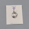 Vintage Lincolns Birthplace Sterling Silver Bracelet Charm 5/8" NOS