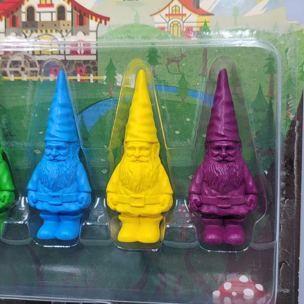 Set Of 6 Bavarian Gnome Crayons Jailbreak Toys By FCTRY Super Cute New In Pkg