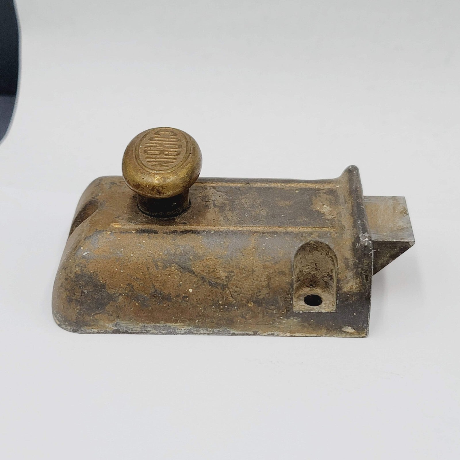 Vintage Corbin Surface Rim Night Latch No Keeper Reclaimed Salvage No Lock
