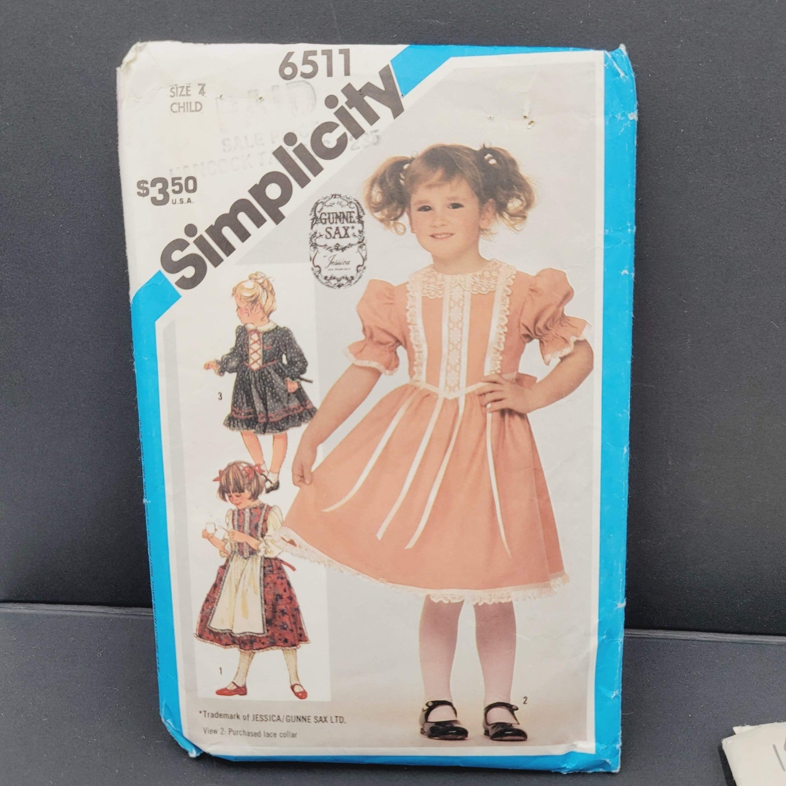 Vtg Cinderella Simplicity Sewing 4 Patterns Dress 6511 5354 8855 Girls Sizes 3-6