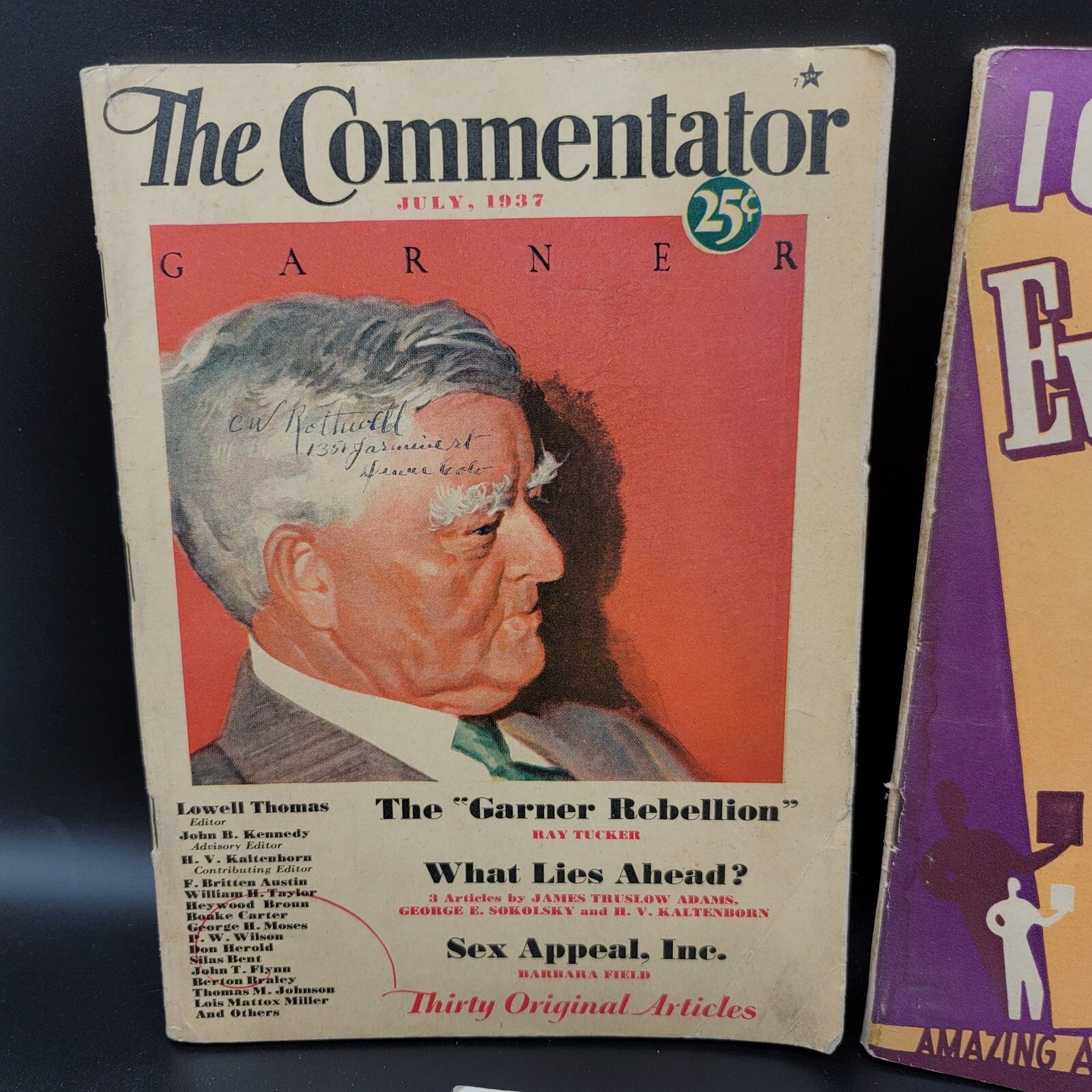Vintage Magazines Breneman 1943 The Commentator July 1937 Everybodys Digest 1939