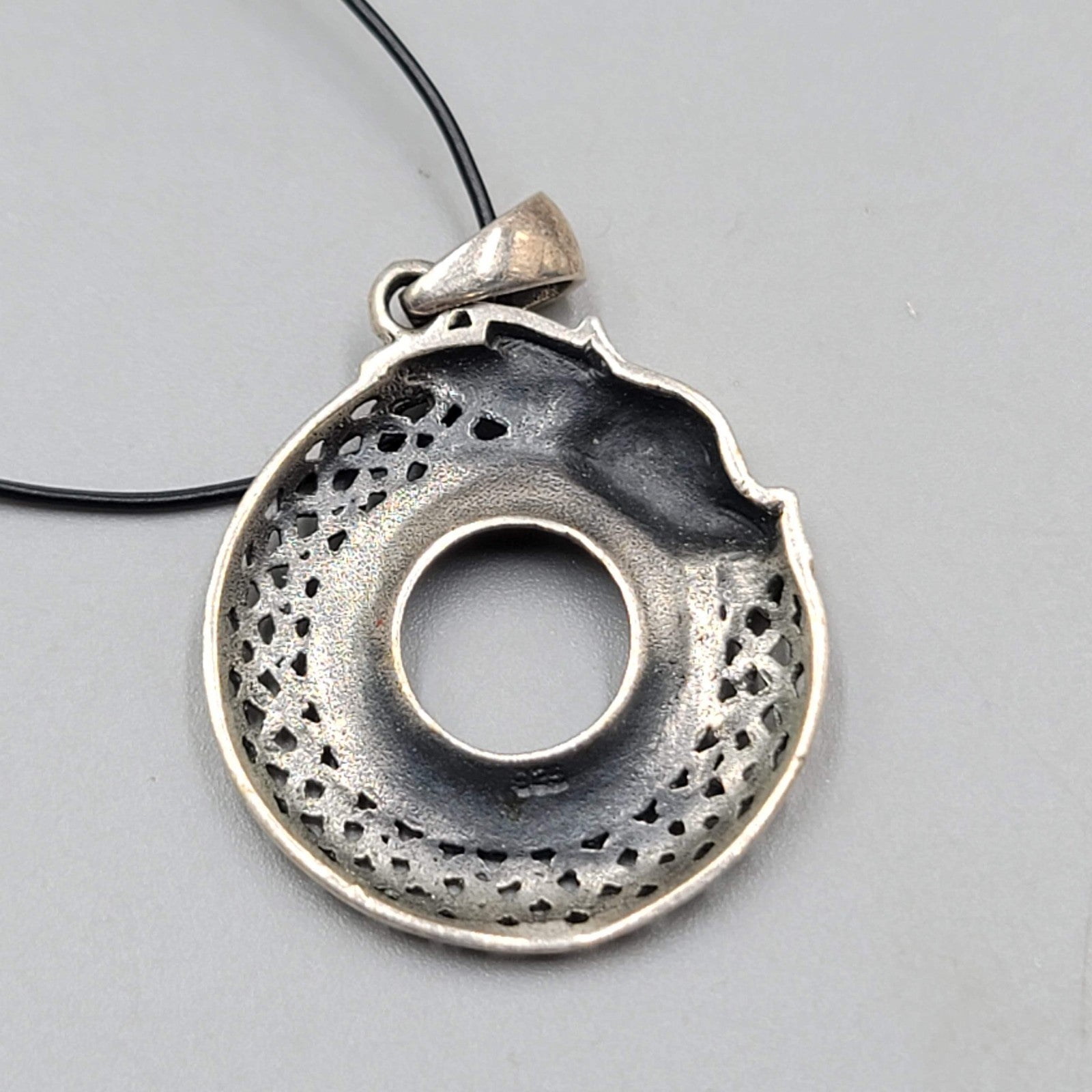 Ouroboros Pendant Necklace 925 Sterling Silver Viking Dragon 16"-18"