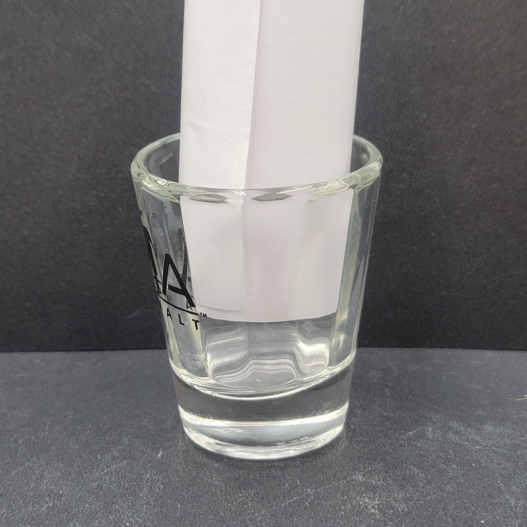 Vintage Zima Clear Malt Glass Shot Glass 2.25" Rare!