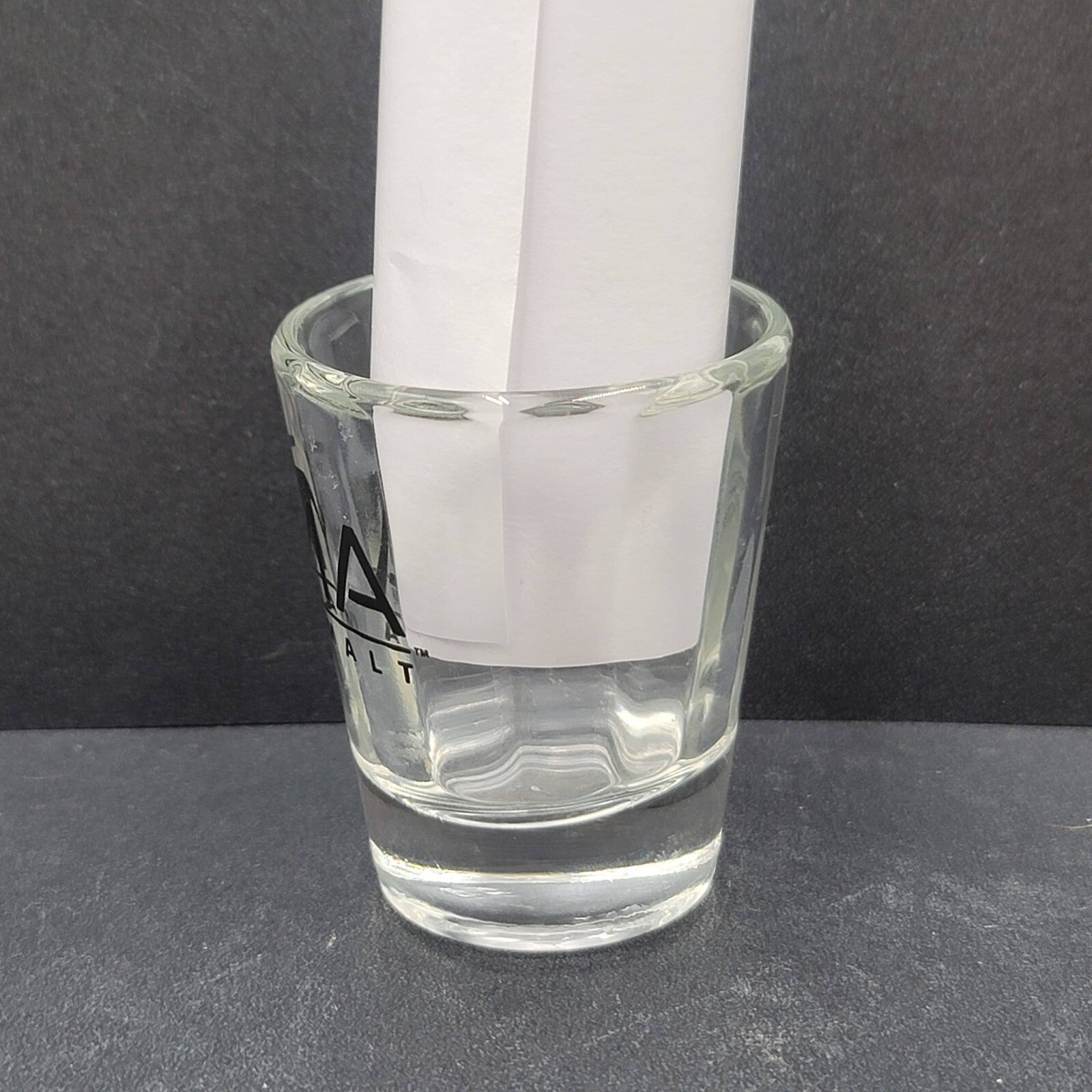 Vintage Zima Clear Malt Glass Shot Glass 2.25" Rare!