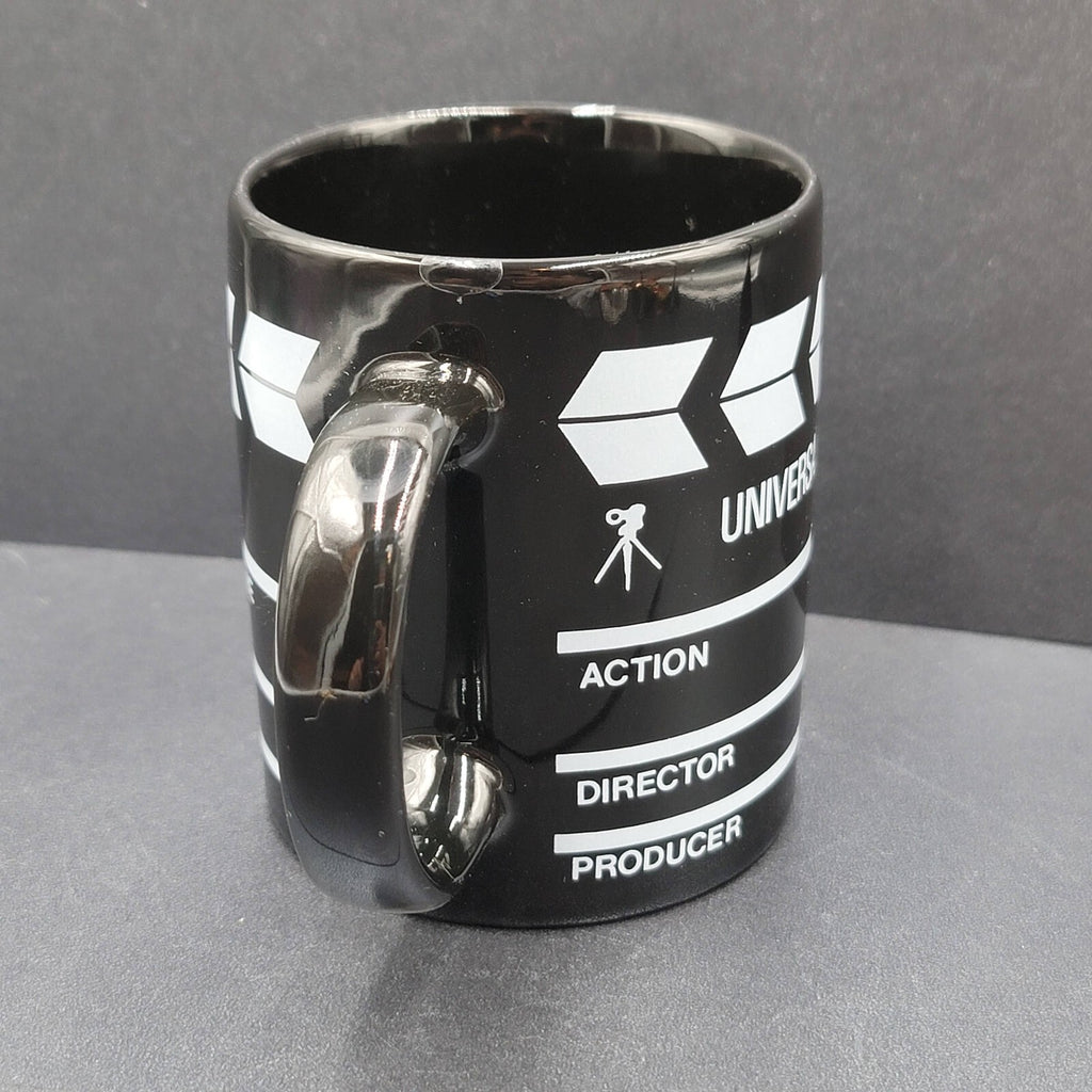 Universal Studios Coffee Mug Cup Black White Clapperboard Design