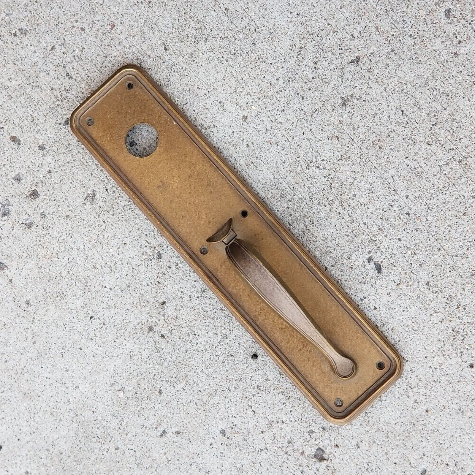 Vintage Sargent and Co Brass Exterior Door Knob Pull Handle 14 3/4"