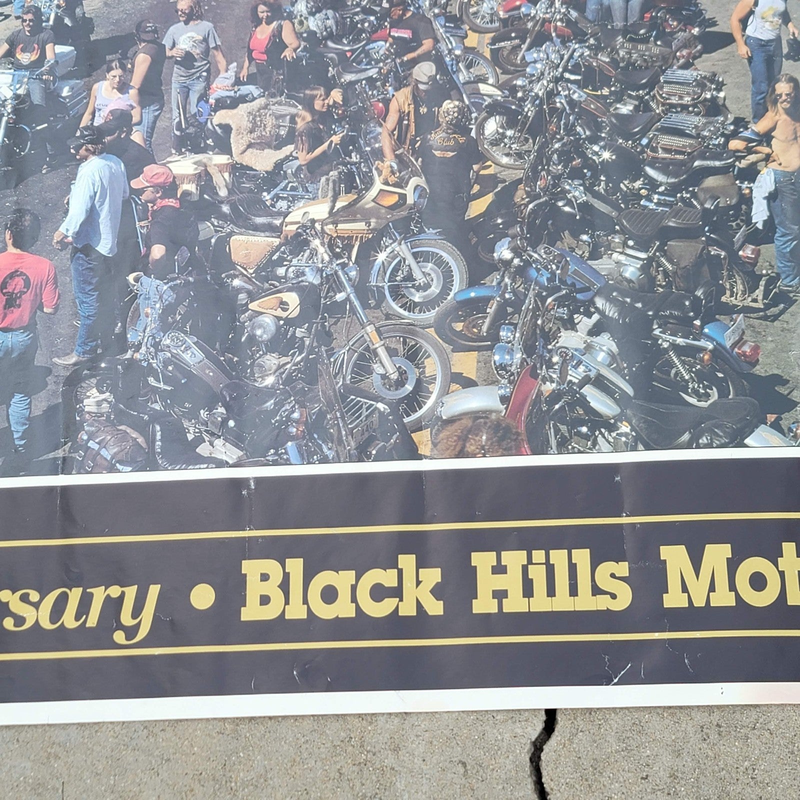 Sturgis Vintage Collectible Poster 1990 50th Anniversary LARGE 5' x 3.5'