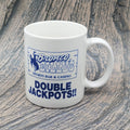 Bronco Billy's Sports Bar & Casino Ceramic Coffee Mug White Blue