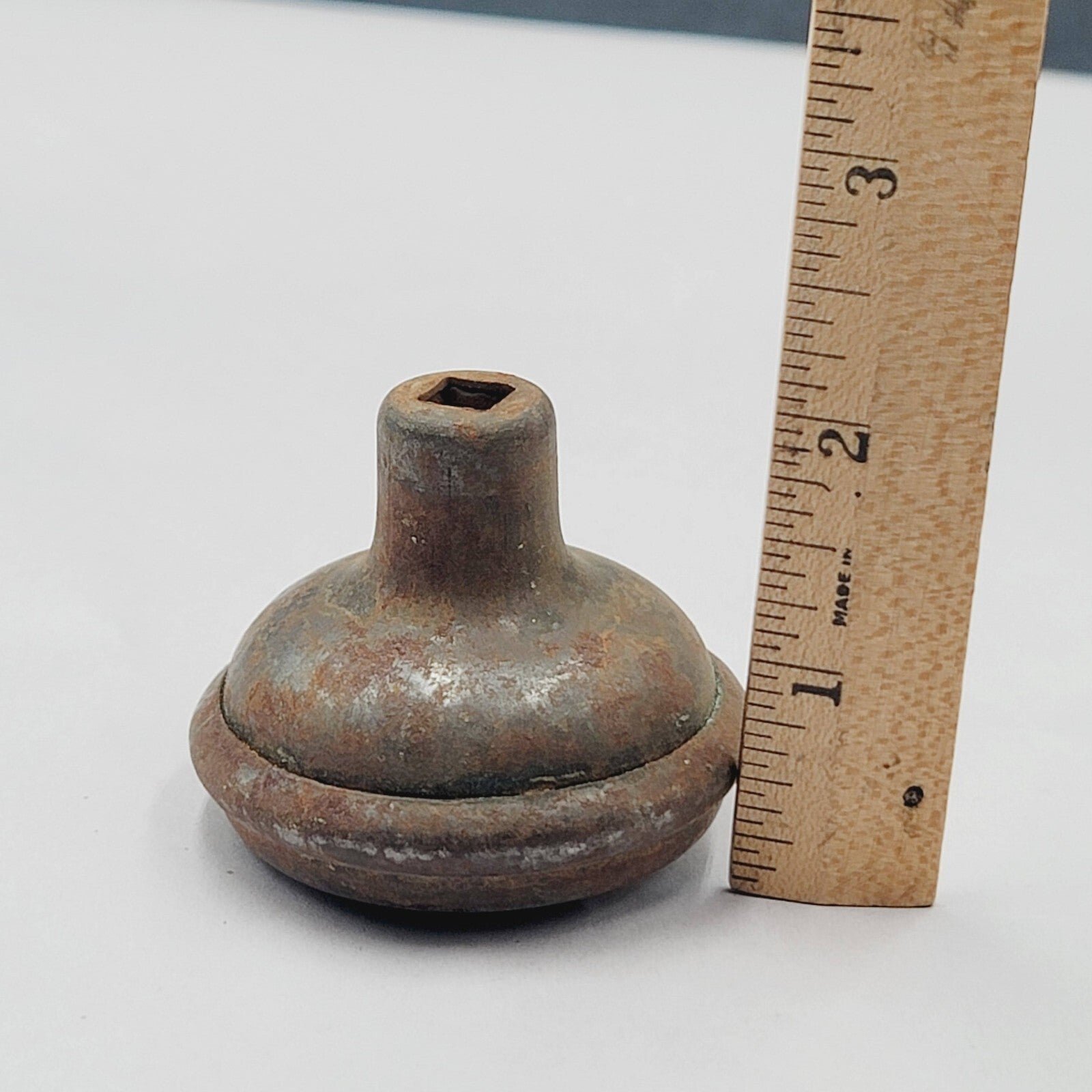 Vintage SINGLE Indented Stye Doorknob Salvage Door Hardware 2.25"