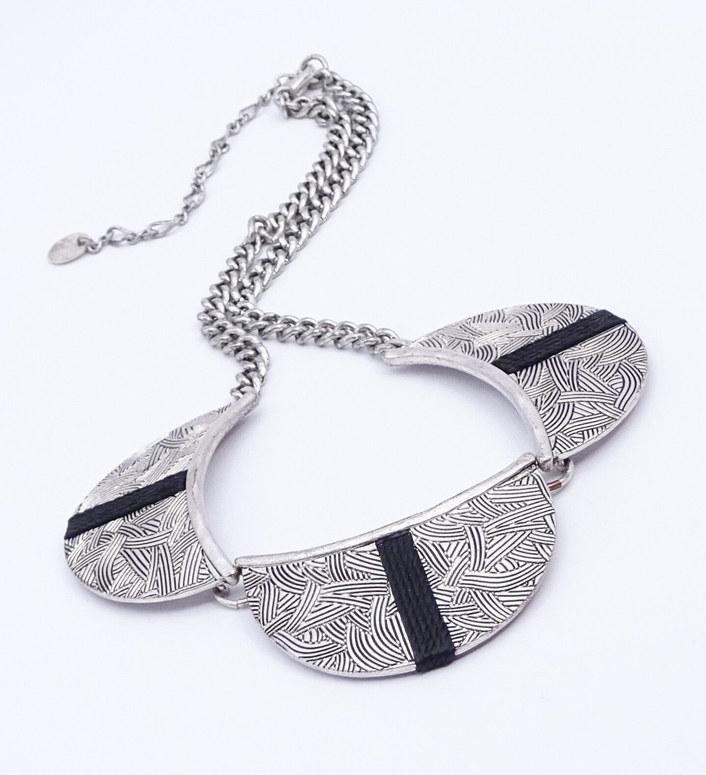 The Sak Necklace Silver tone 16" - 18 1/2" Signed Fashion Necklace
