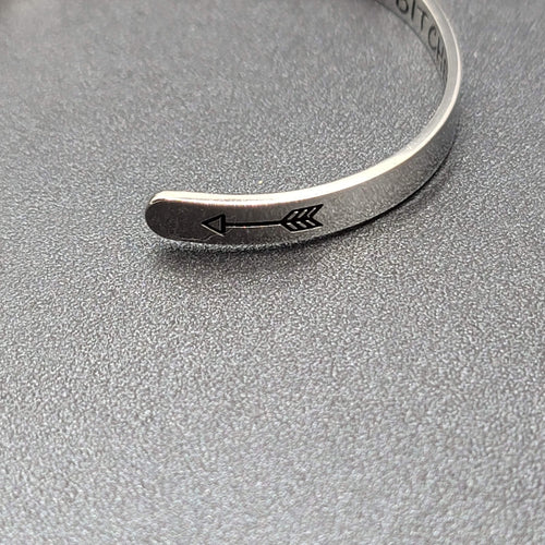Cuff Bracelet Inside Message Best F*cking B!tches Friendship MINT & LILY