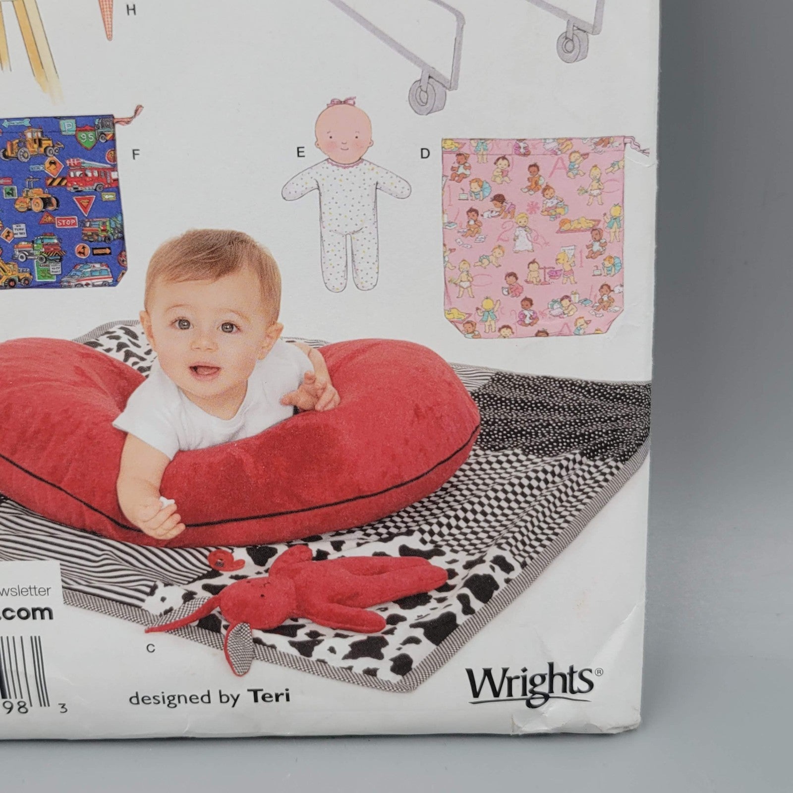 Simplicity 4225 Crafts Patterns Baby Accessories Basket Cover Bib  Teri Wrights