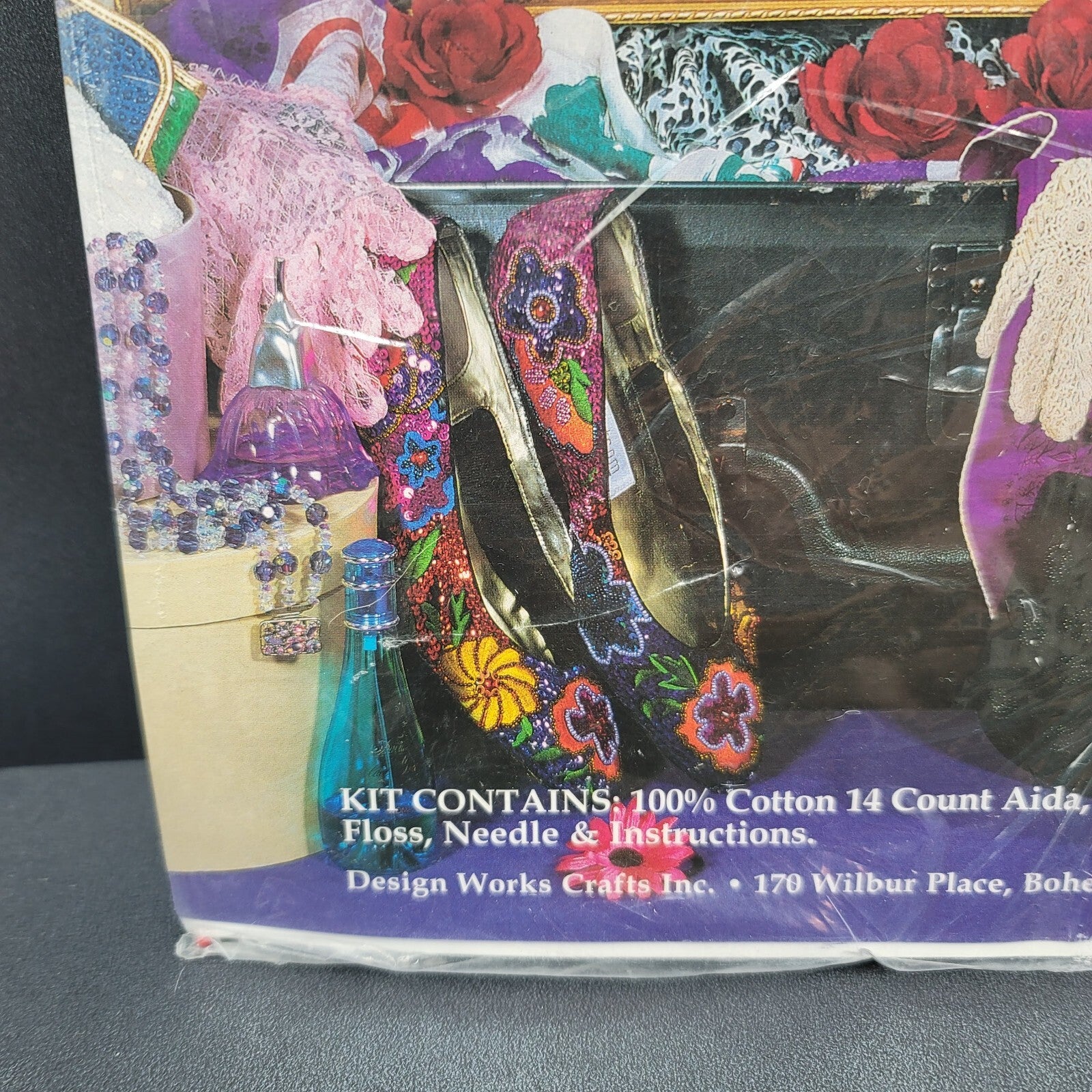 Design Works A Touch of Red Counted Cross Stitch Kit 2318 Red Hat Society NEW