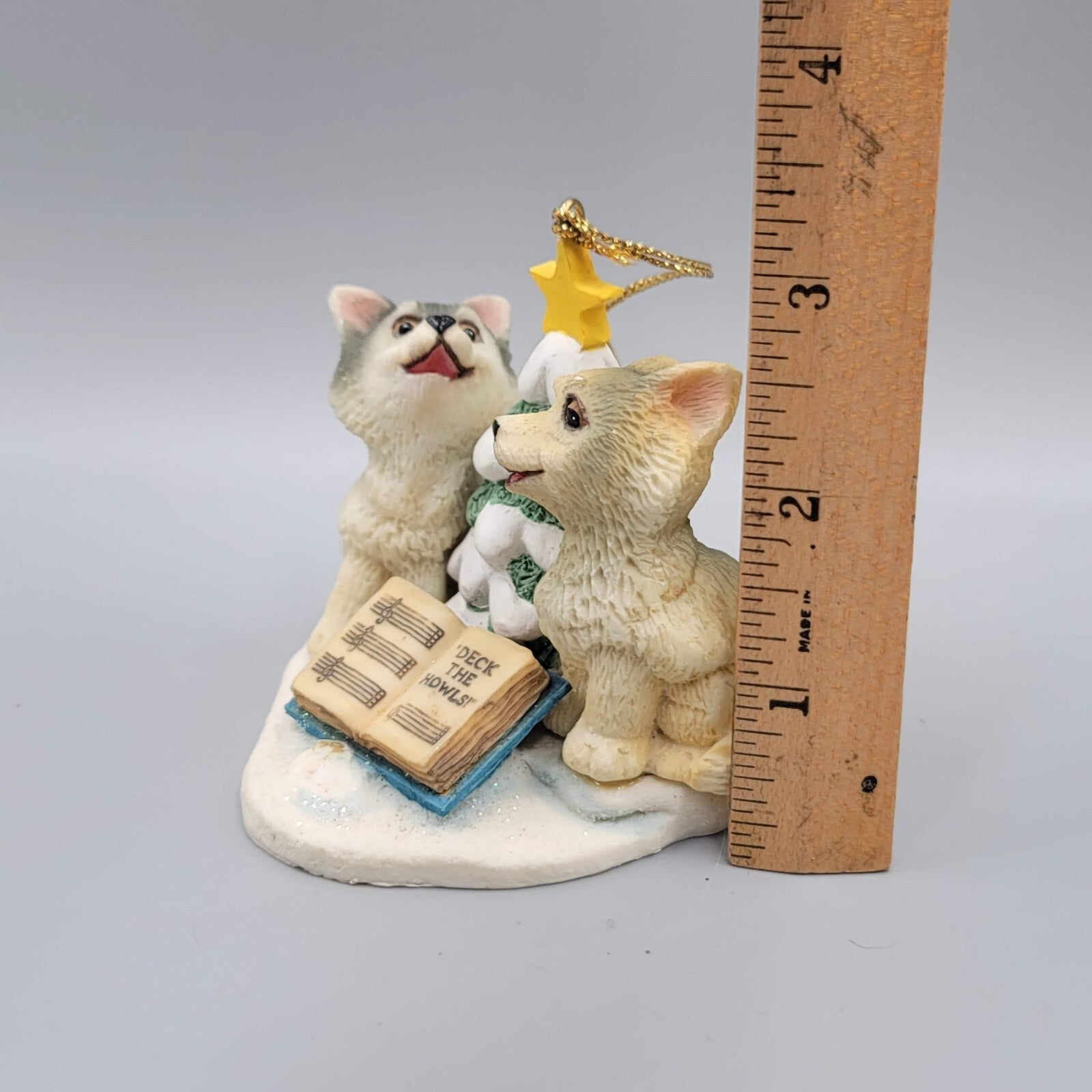 Vintage Bradford Edition Deck The Howls Puppy Ornament Christmas 89220 1995