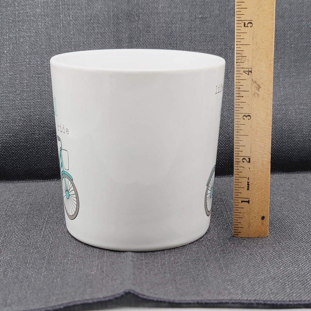 Life Is A Beautiful Ride Bicycle Coffee Mug Quote Ceramic Cup Love Your Mug