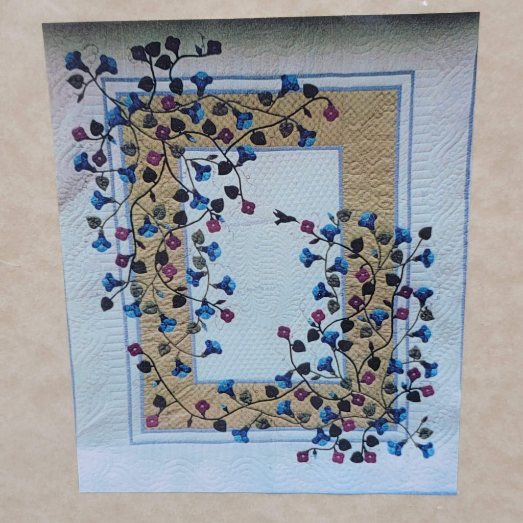 Country Heirlooms Morning Glory Trellis Quilt Pattern Only Size 92"x110"
