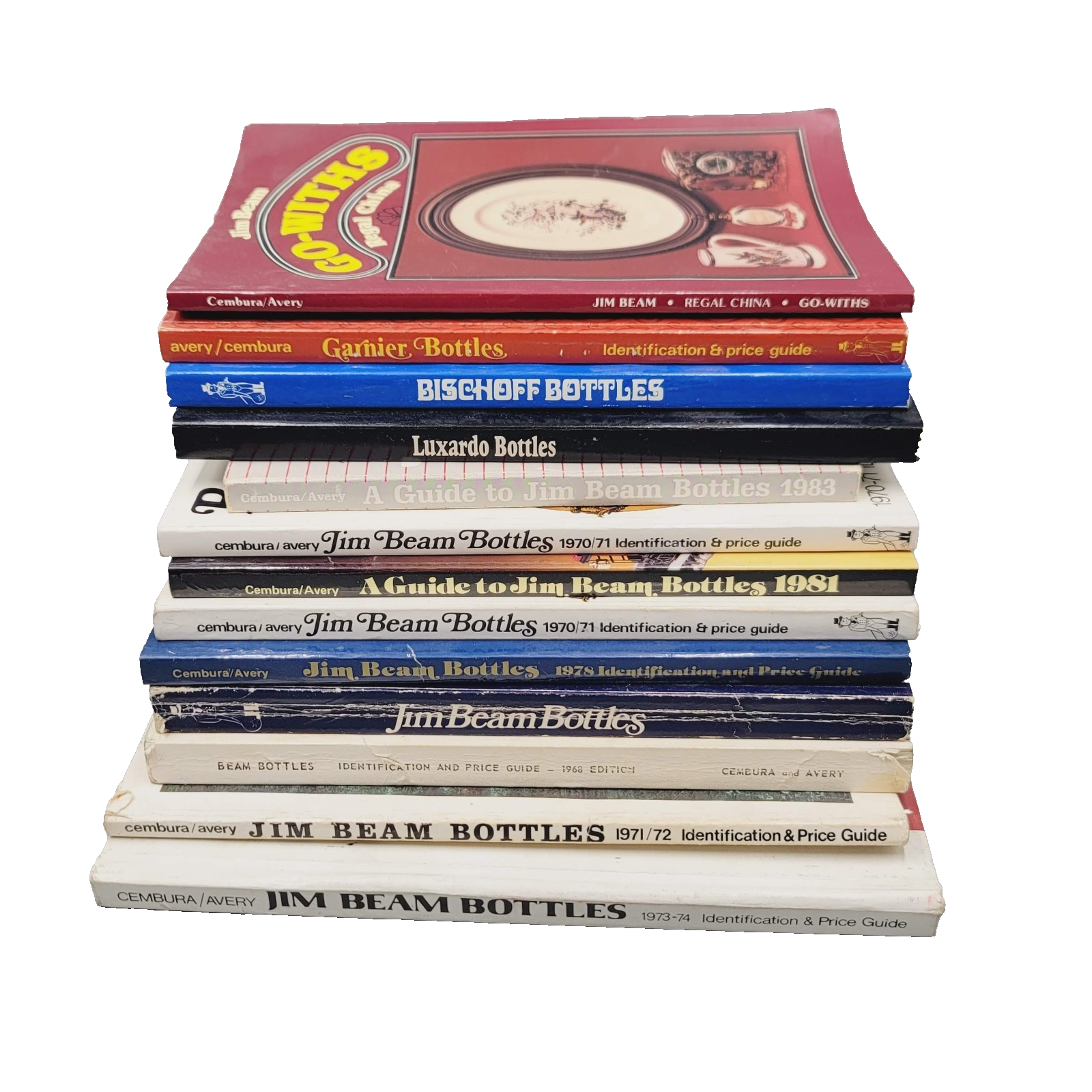 Jim Beam Bottles Collector Books Lot of 13 and Other Collectible Decanters