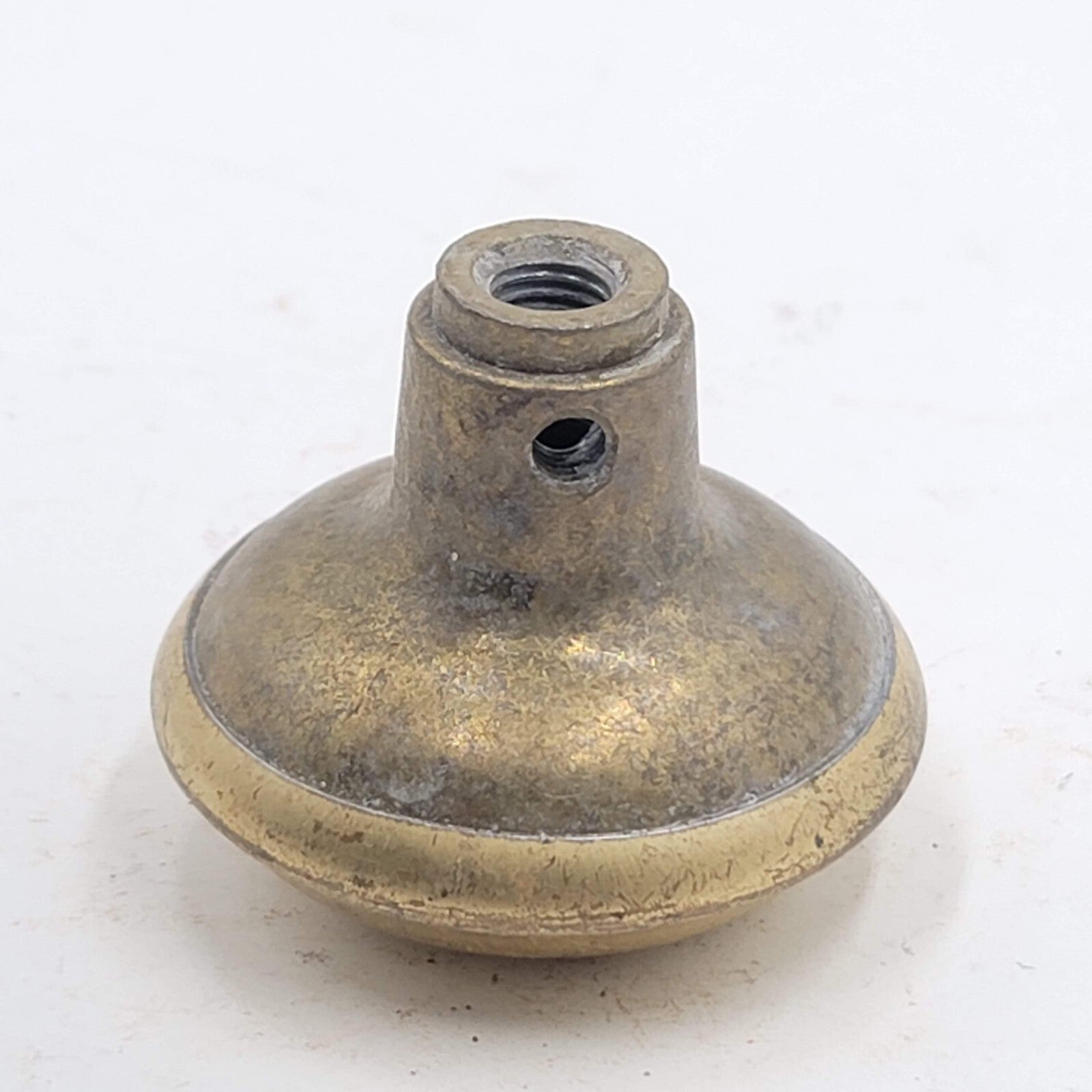 Vintage SINGLE Doorknob Gold Color Salvage Door Hardware 2.25"