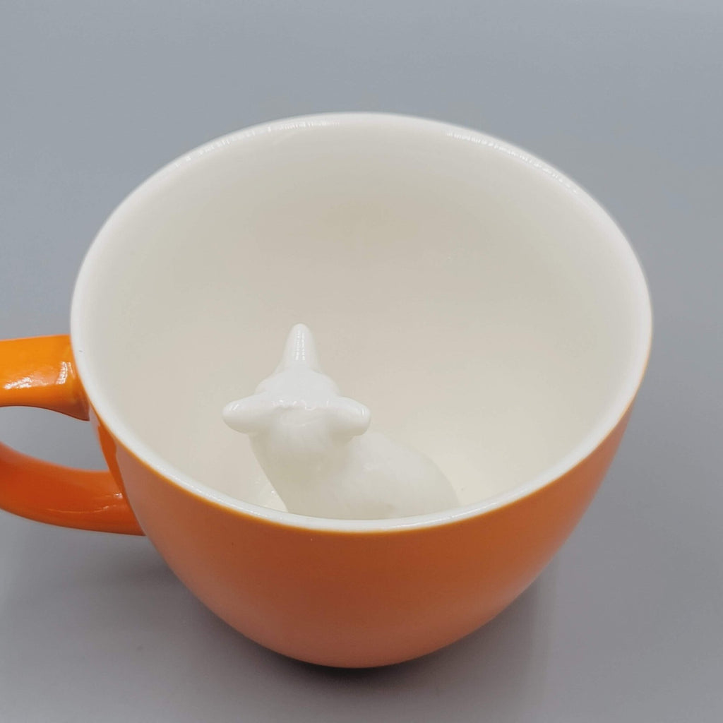 Creature Cups Fox Ceramic Coffee Mug Cup Orange