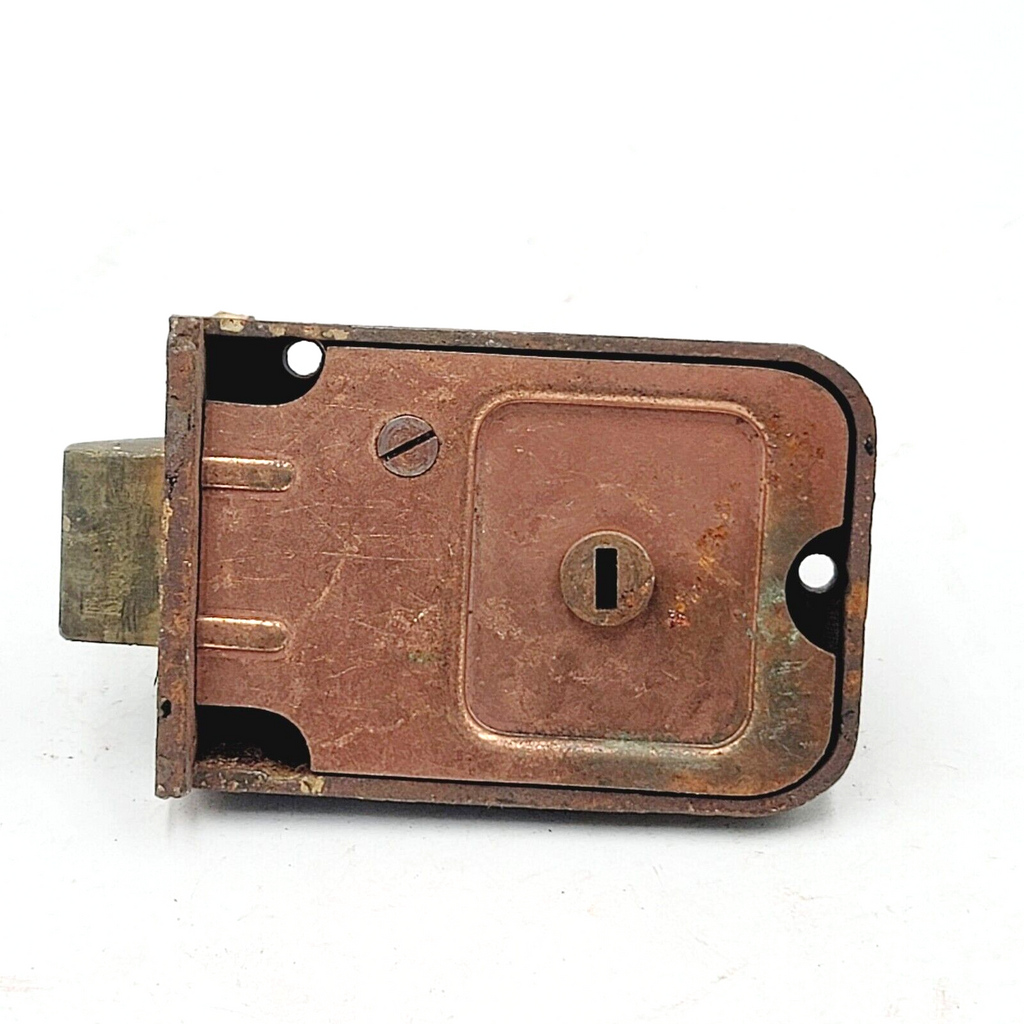 Vintage Fraim Surface Rim Night Lock Latch No Keeper Salvage Reclaimed