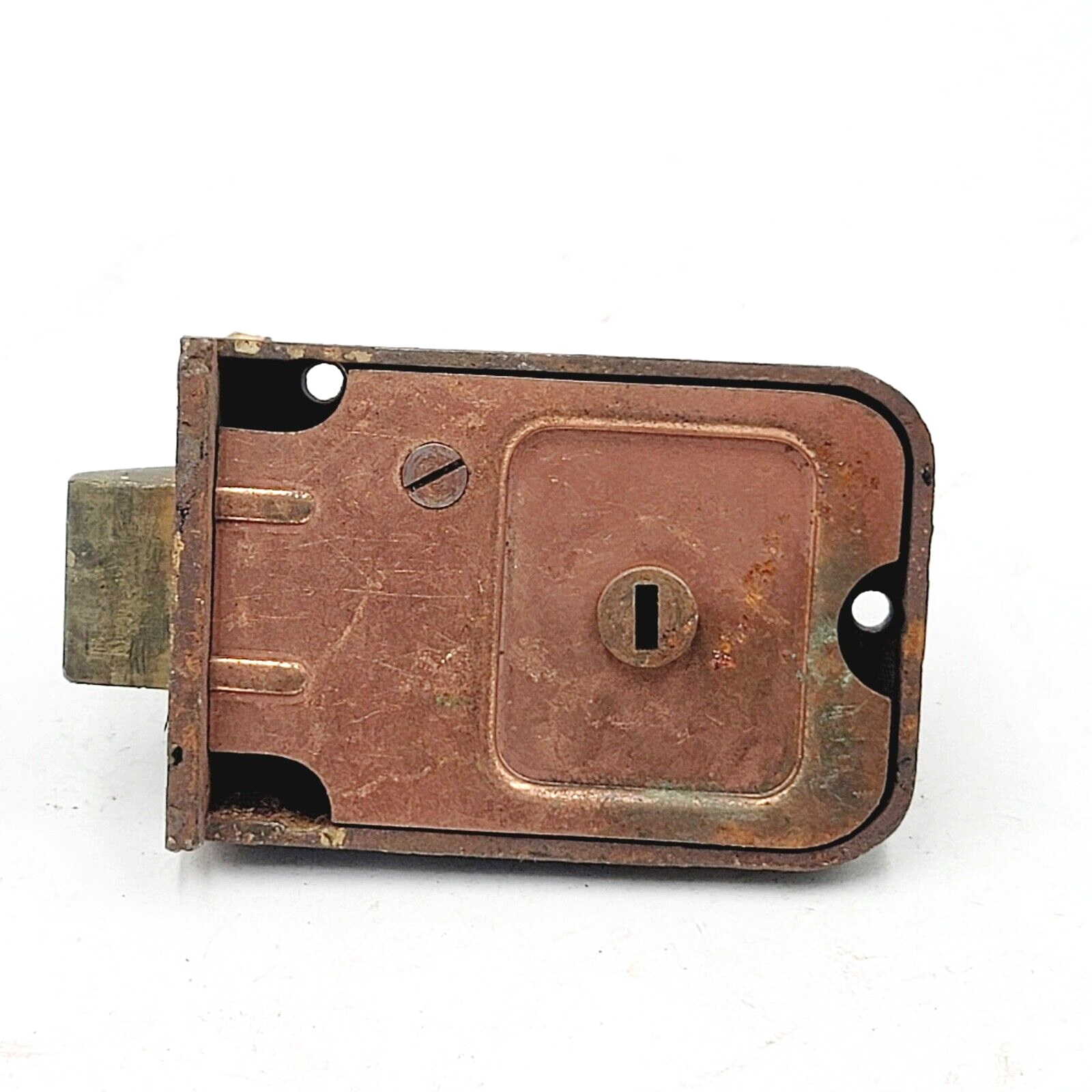 Vintage Fraim Surface Rim Night Lock Latch No Keeper Salvage Reclaimed