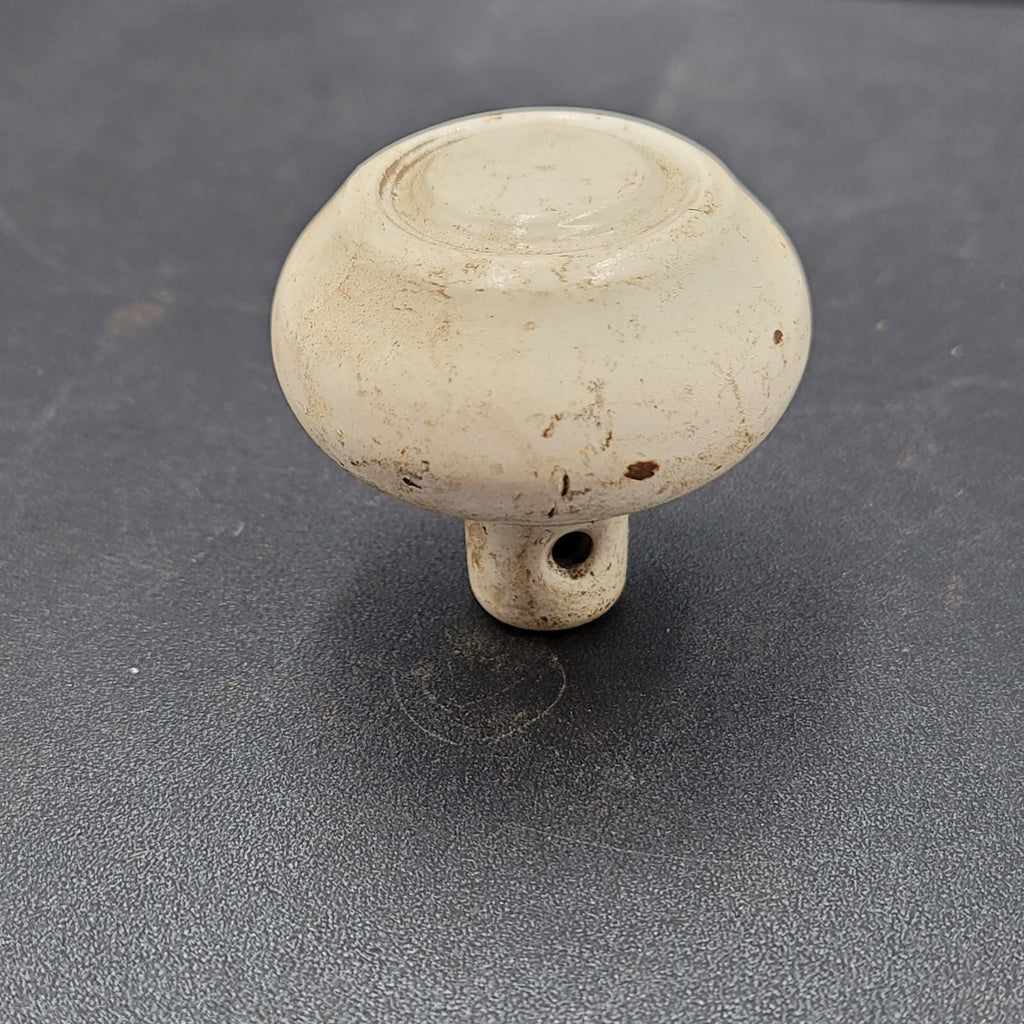 Vintage SINGLE Doorknob Salvage Door Hardware Painted White Shabby Chic