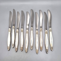 1847 Rogers Bros International Silver Plate Garland Lot of 10 Dinner Knives
