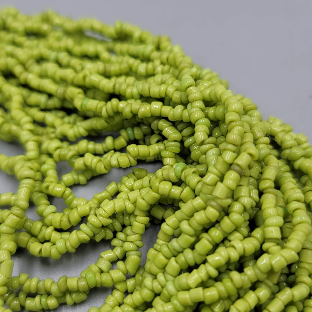 Multistrand Green Seed Bead Necklace 16" 18" 20"