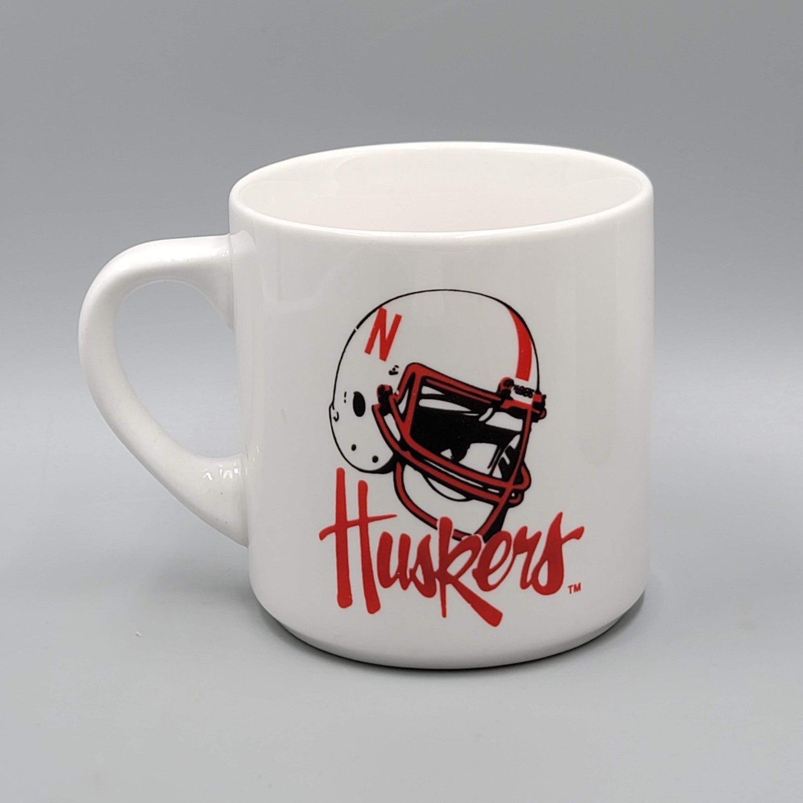 Huskers Coffee Mug Football Helmet Red White Tea Cup