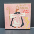 Saint Albert Tile Wall Decore French Hand Painted Saint of Sciences 5.75"