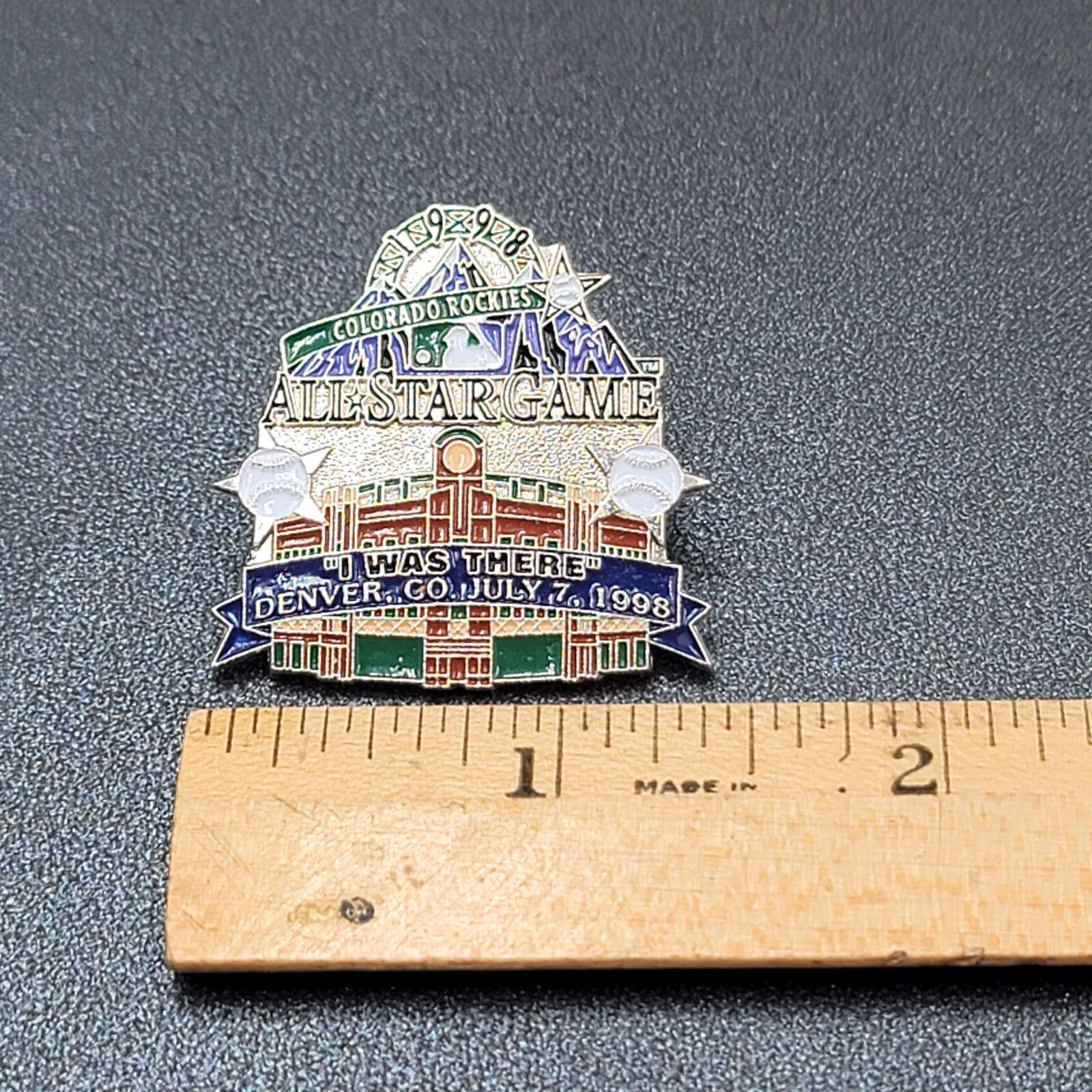 1998 MLB ALL STAR GAME PIN COLORADO ROCKIES I WAS THERE DENVER CO JULY 7 1998