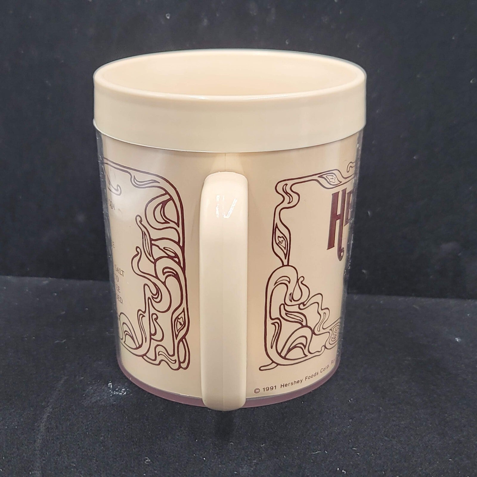 Vintage Royal Crest 1991 Hershey's Swiss Mocha Recipe Coffee Cocoa Mug Plastic