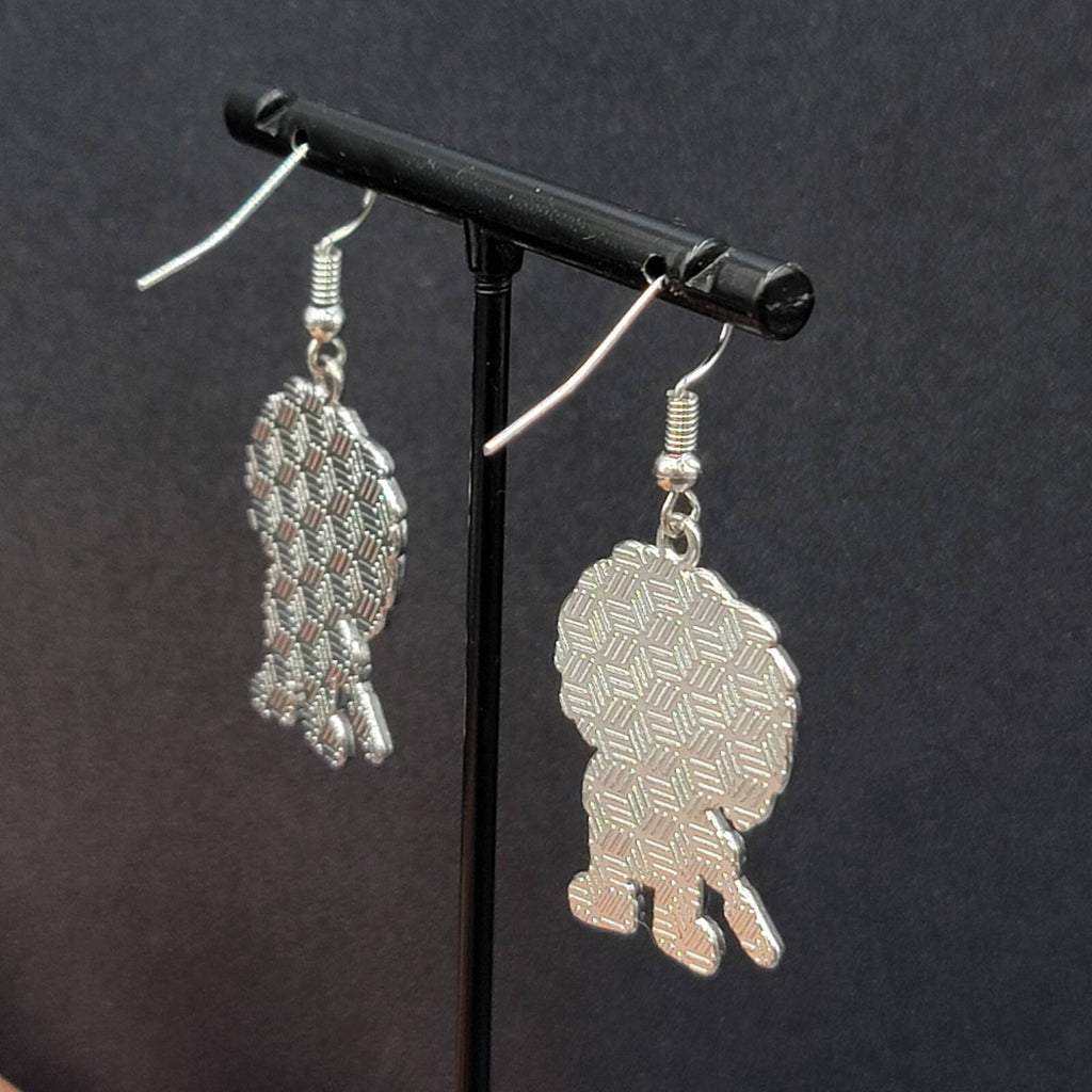 Chuckie Pierced Earrings Enamel Childs Play Horror Movie Dangle 1.25" 