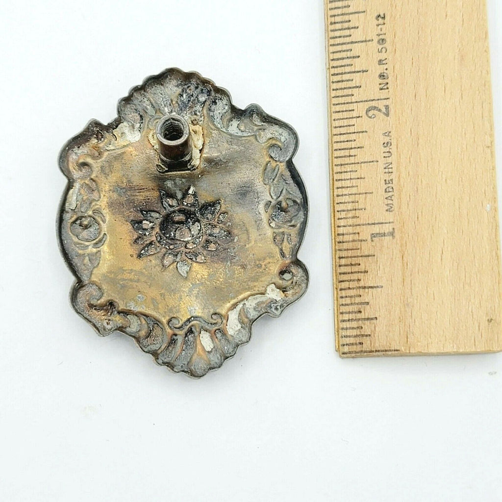 Vintage Steel Drawer Pull Handle Salvage Hardware SINGLE ONLY 2 1/2" x 2". 0014