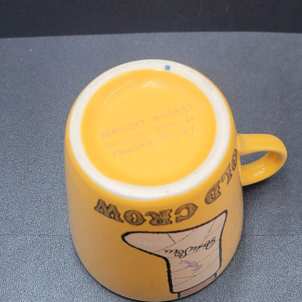 Old Crow Kentucky Whiskies Signed Cast Ceramic Mug Coffee Cup