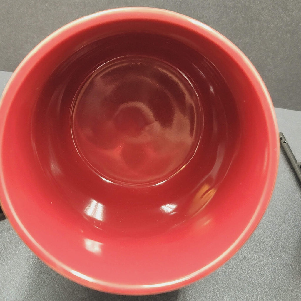 Bored to Death Coffee Mug Extra Black Embossed Dark Red Large 5.25"x4"
