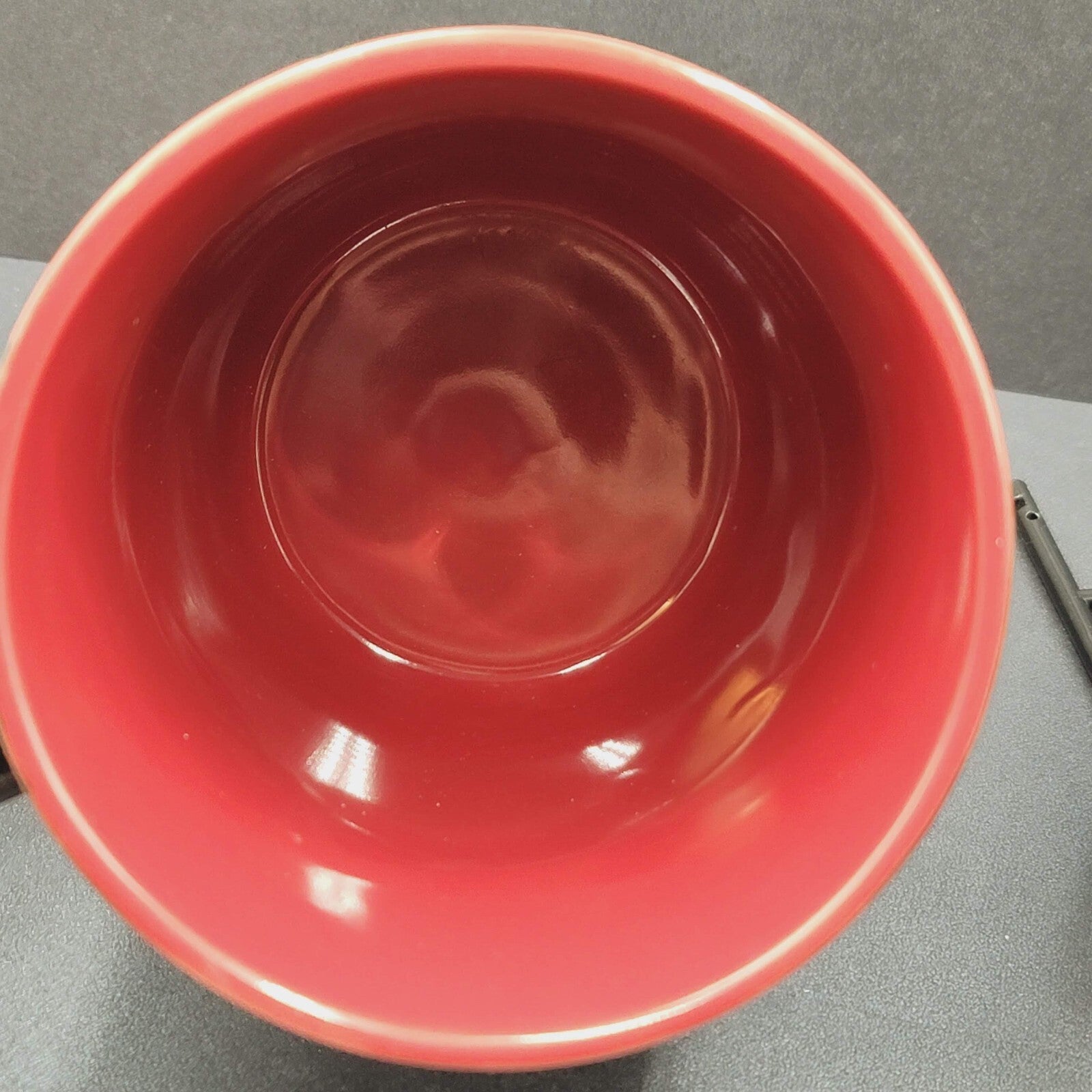 Bored to Death Coffee Mug Extra Black Embossed Dark Red Large 5.25"x4"