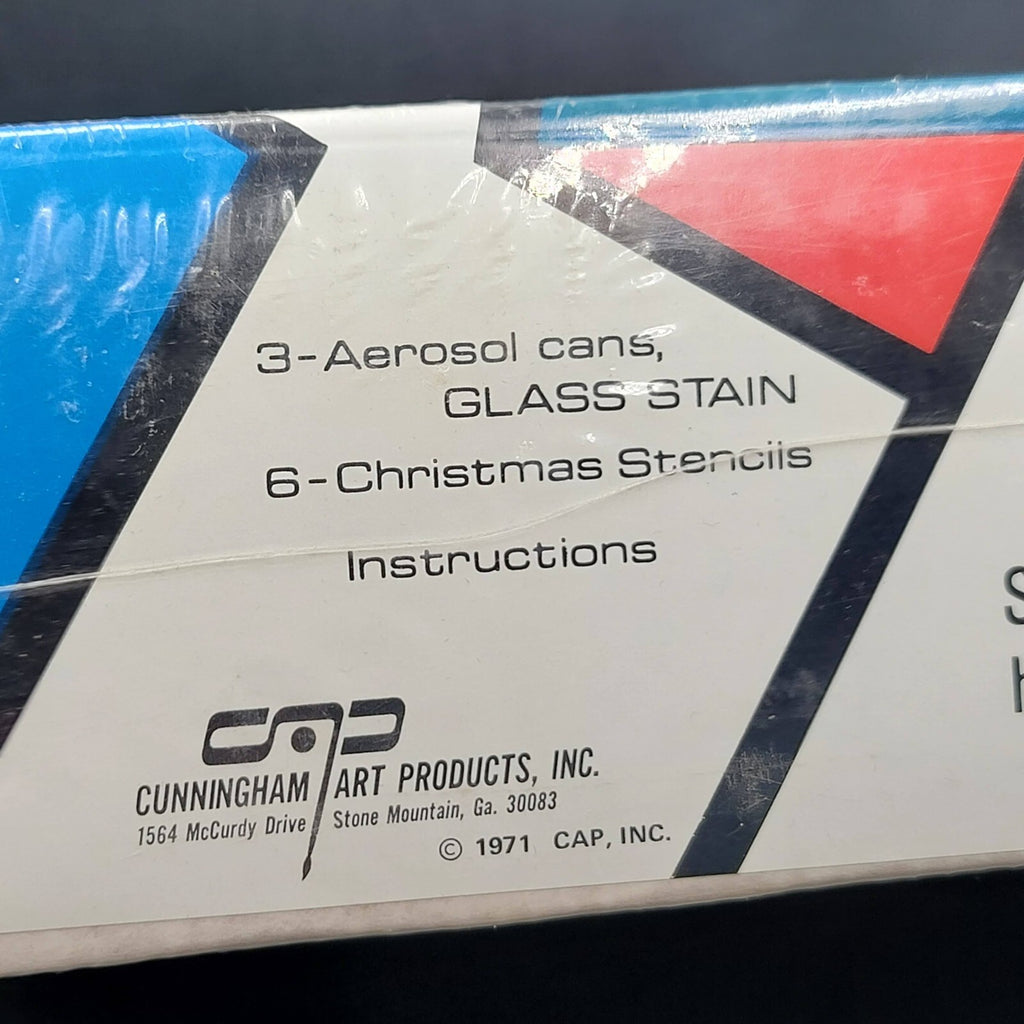 Glass Stain Kit Cunningham Art Products Vintage Christmas Craft New SEALED