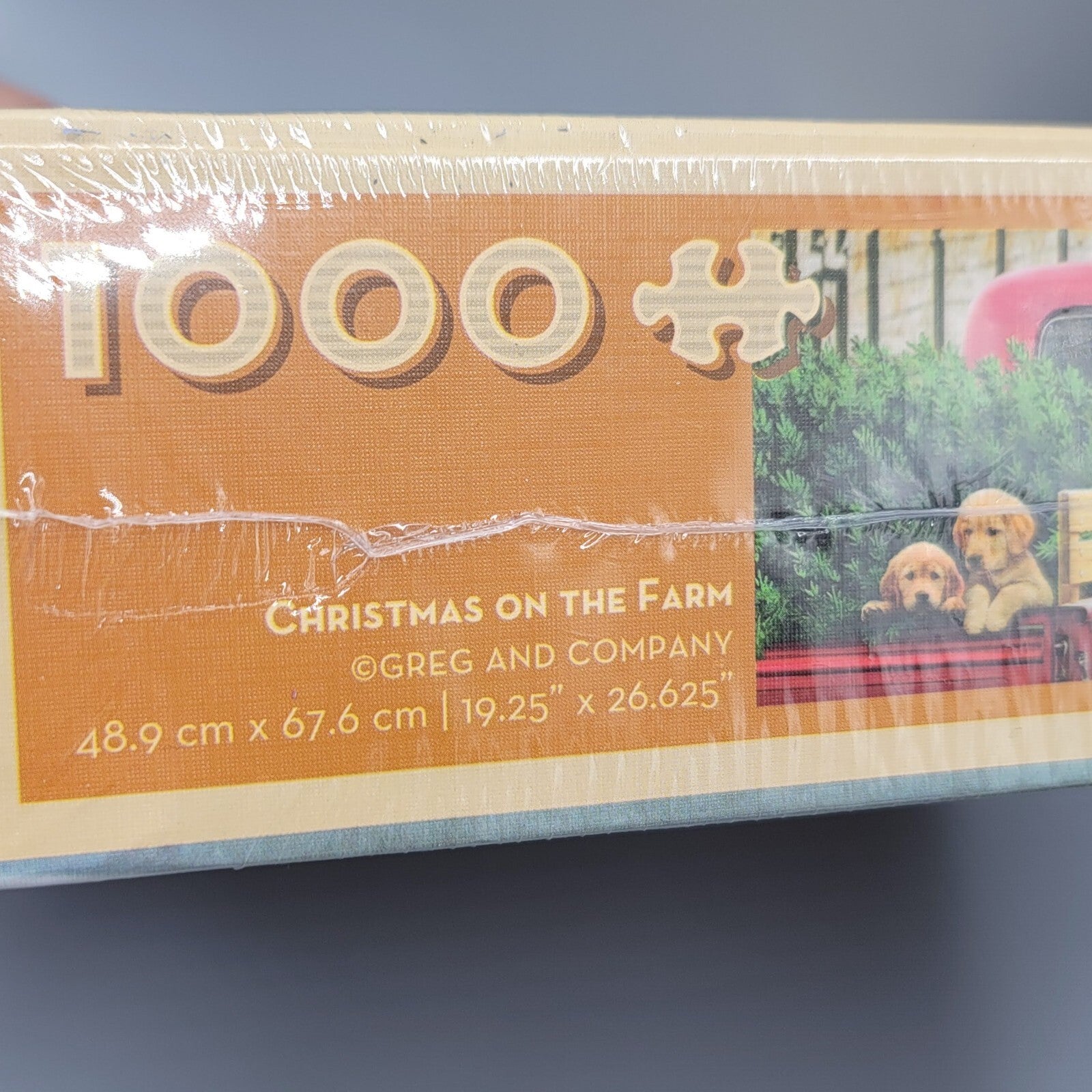 Cobble Hill Puzzle CHRISTMAS ON THE FARM 1000 Piece Puzzle NEW 2021