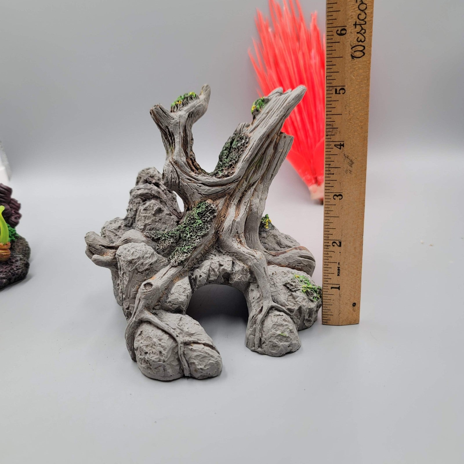 Aquarium Decor Lot 5pc Artificial Coral Plants Cave Tree Fish Tank Decorations S