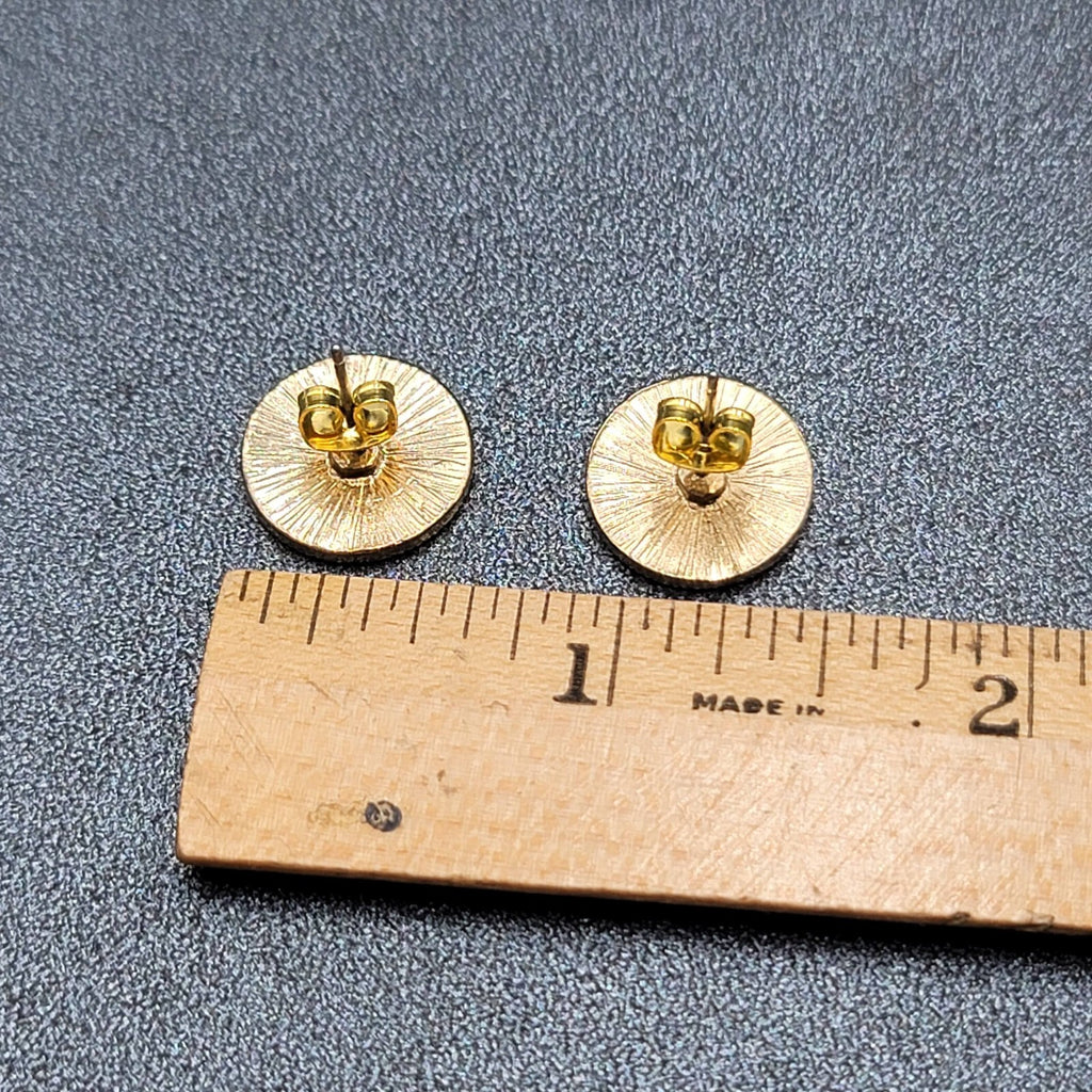 Pierced Earrings Hot Pink Enamel Nautical Anchor Studs 1/2"
