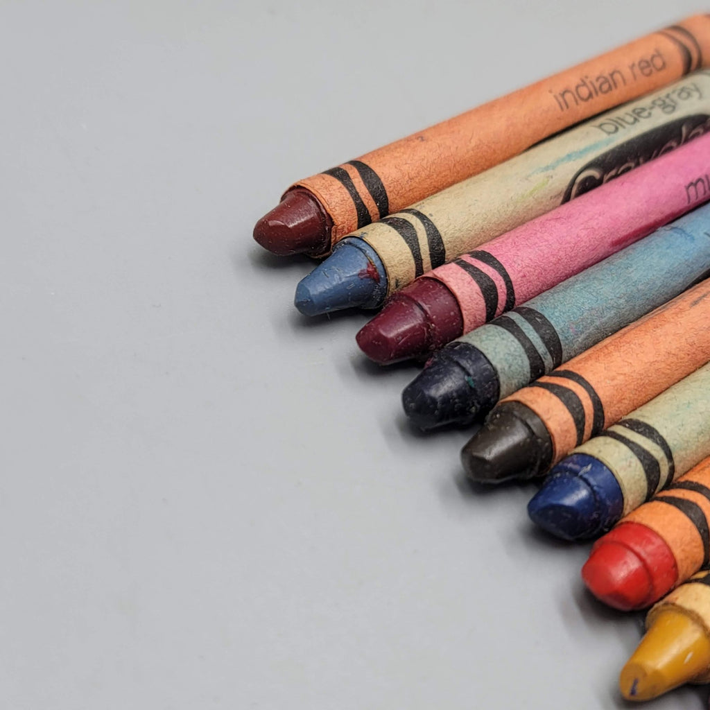 Binney & Smith Crayola Crayons 11 Vintage Rare Retired Indian Red USA Umber etc