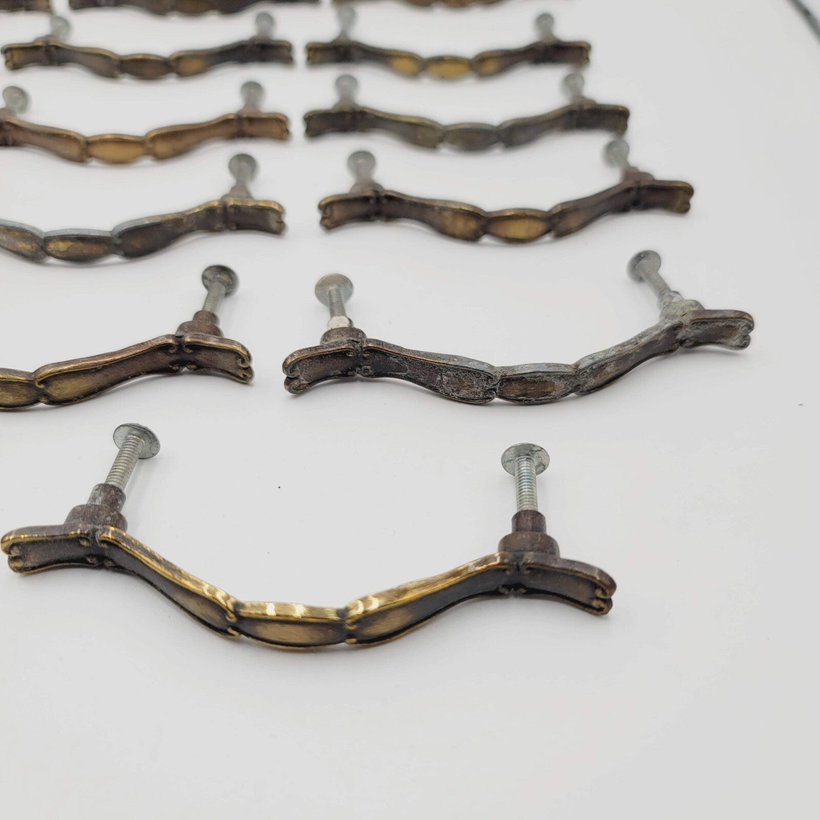 Vintage Lot of 17 Drawer Handles Cabinet Pull Allison 3" Salvage Hardware