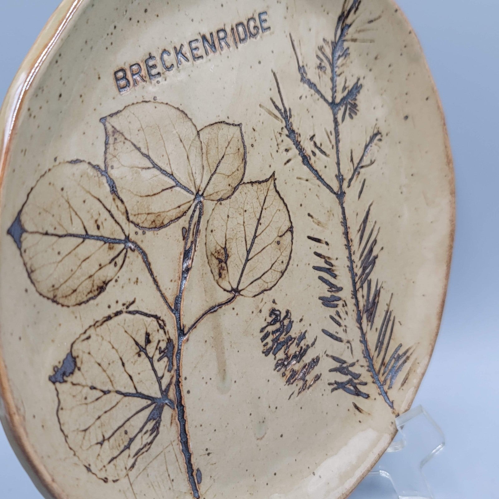 Chautauqua Souvenir Plate Colorado Artisan Pottery 8 in