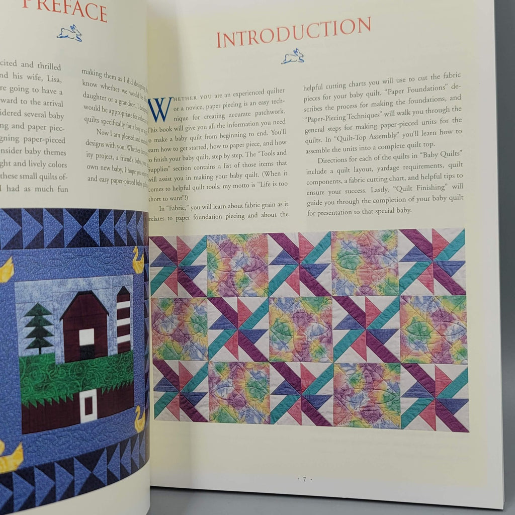Easy Paper-Pieced Baby Quilts by Carol Doak Quilt Pattern Book Softcover Craft