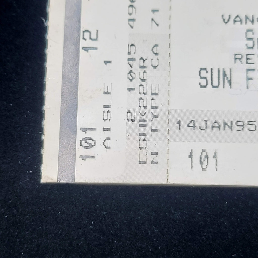 San Jose Sharks vs Vancouver Canucks NHL Ticket Stub 2/26/1995