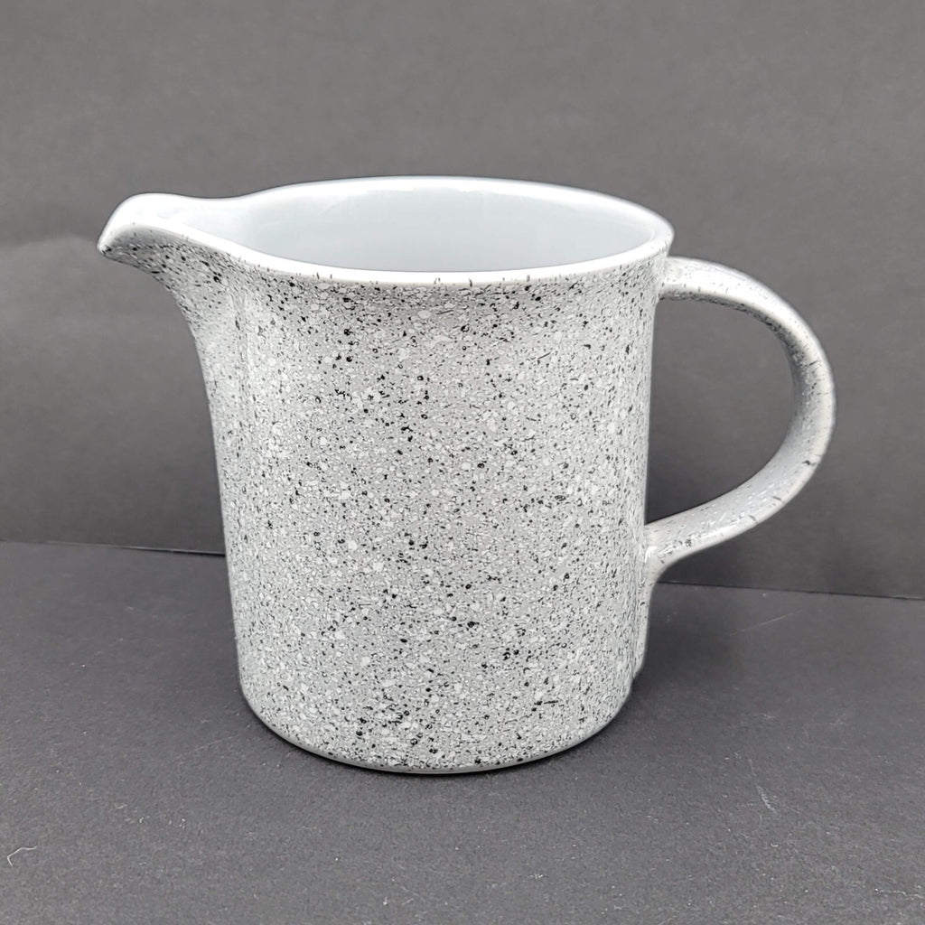 Vintage Mikasa Ultrastone Gray Creamer Gray White Speck CU726 Japan