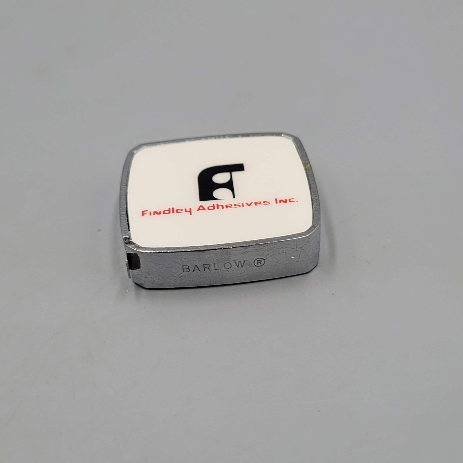 Vintage Barlow Tape Measure Findley Adhesives Inc Advertising