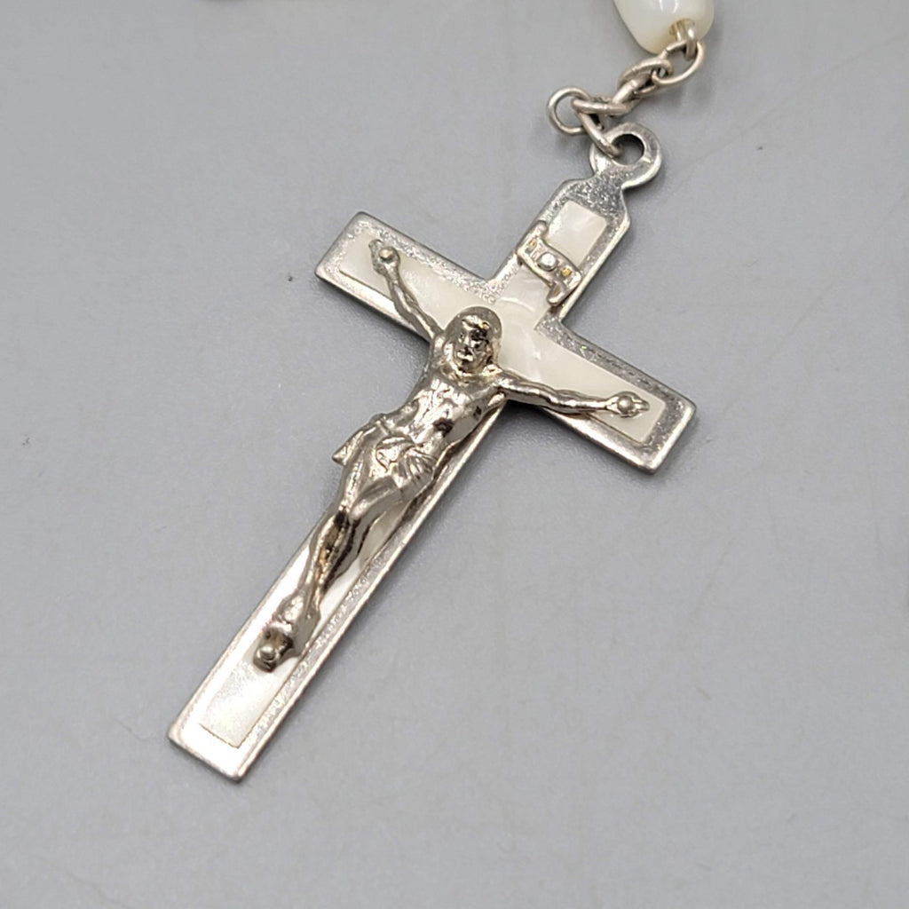 Mother of Pearl Rosary Mitchells Genuine Made in Ireland